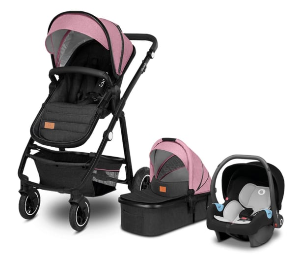 Lionelo Amber zestaw 3w1 Pink Rose - 1039641 - zdjęcie